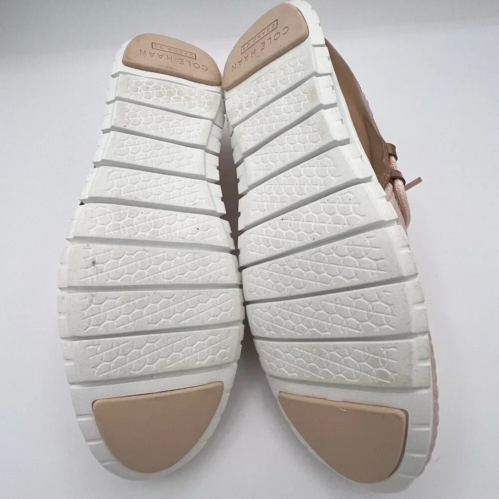 Cole Haan Women’s Zerogrand Quilted Lace Up Sneakers Size 9 Blush Pink Rose Gold - Picture 8 of 8